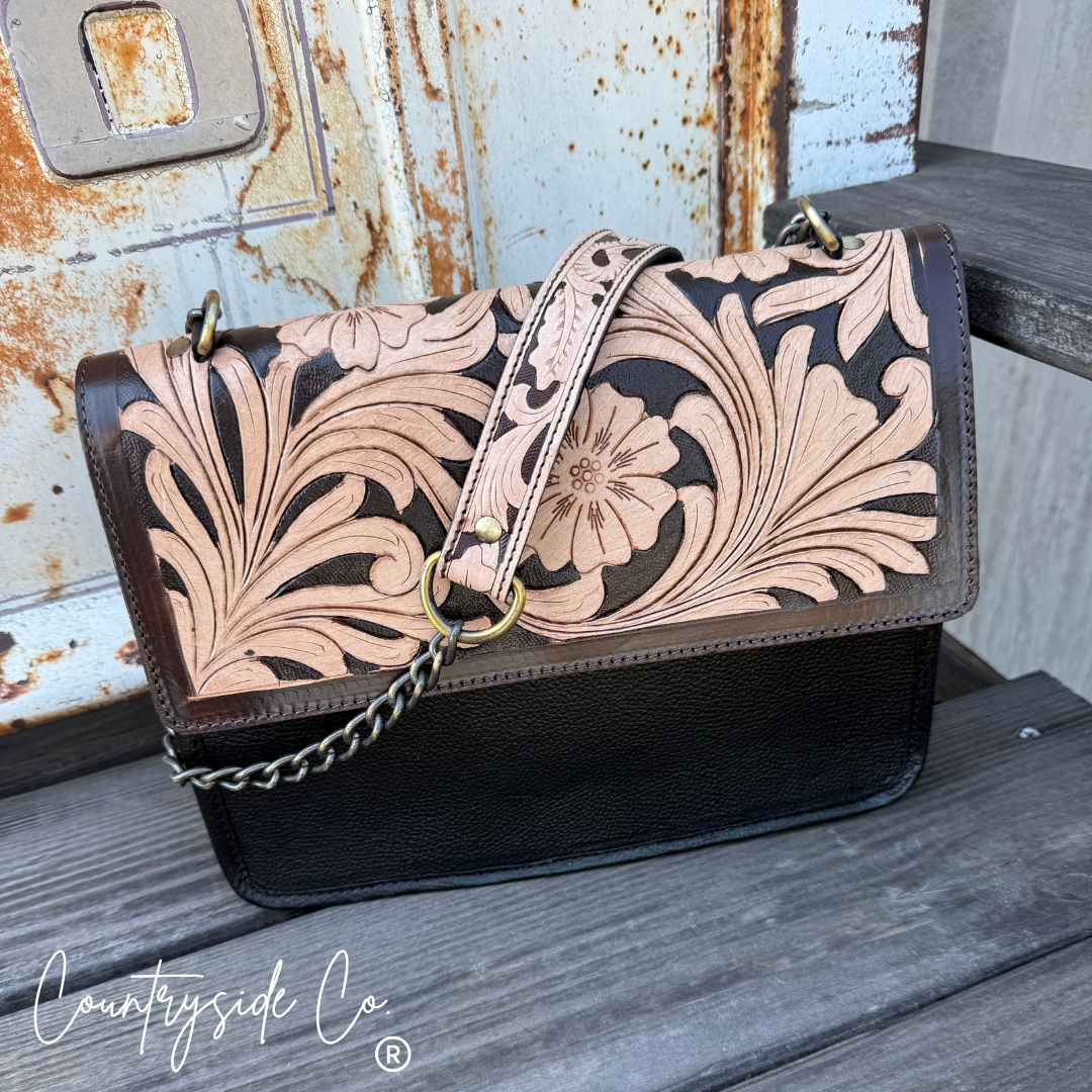 Prescott Tooled Leather Purse