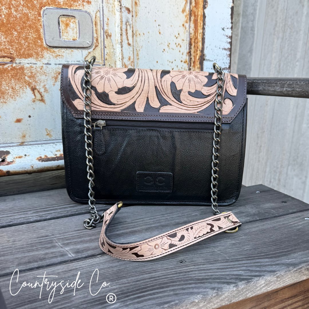 Prescott Tooled Leather Purse