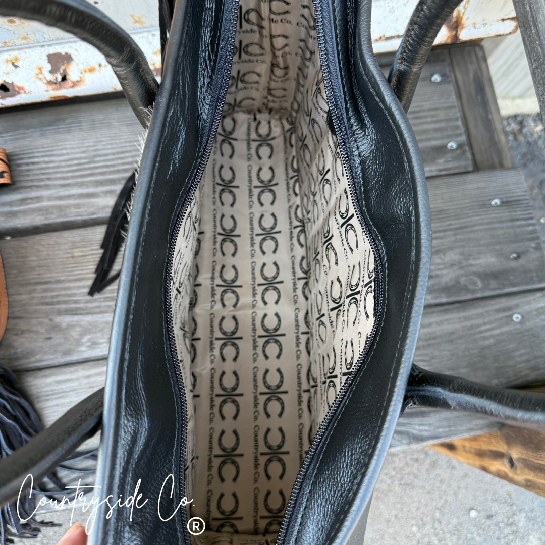 Western Heiress Cowhide Tote Purse