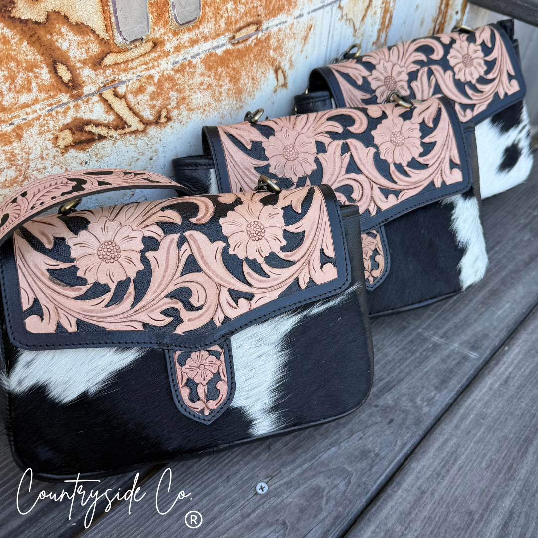 Brighton Cowhide Tooled Leather Purse
