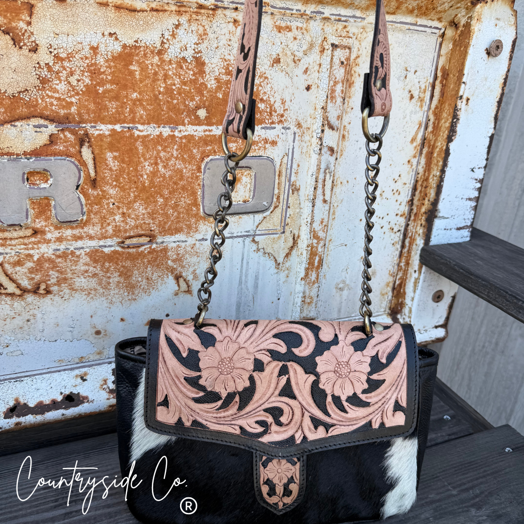 Brighton Cowhide Tooled Leather Purse