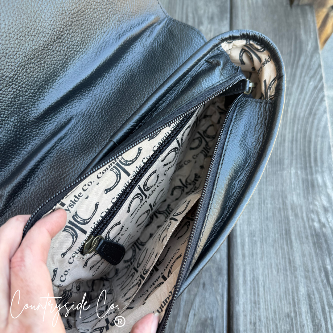 Brighton Cowhide Tooled Leather Purse