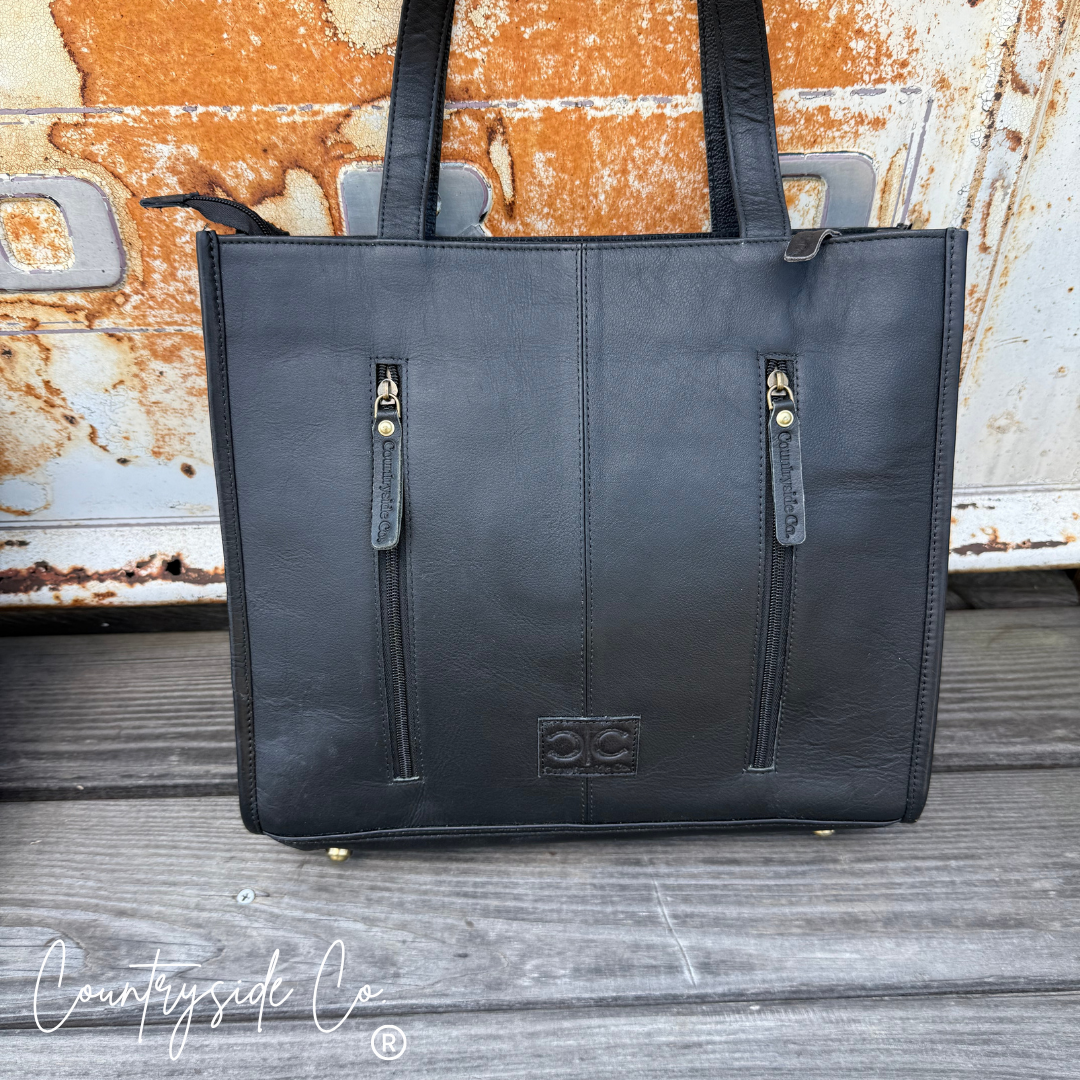 Southern Charm Cowhide Checkered Tote Purse
