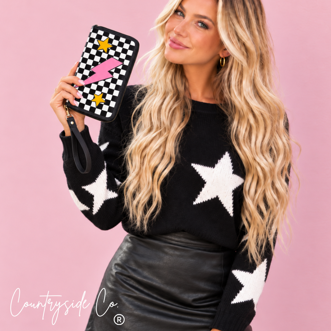 Wild Voltage Clutch Wallet