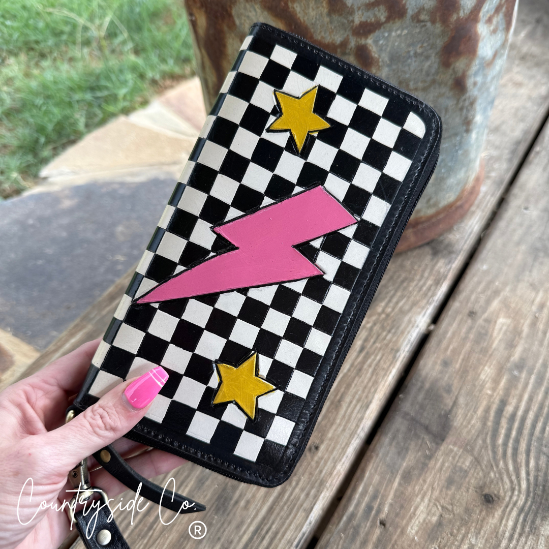 Wild Voltage Clutch Wallet