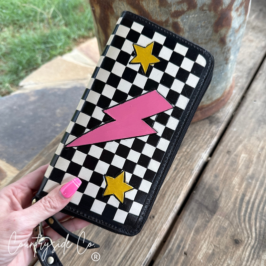 Wild Voltage Clutch Wallet