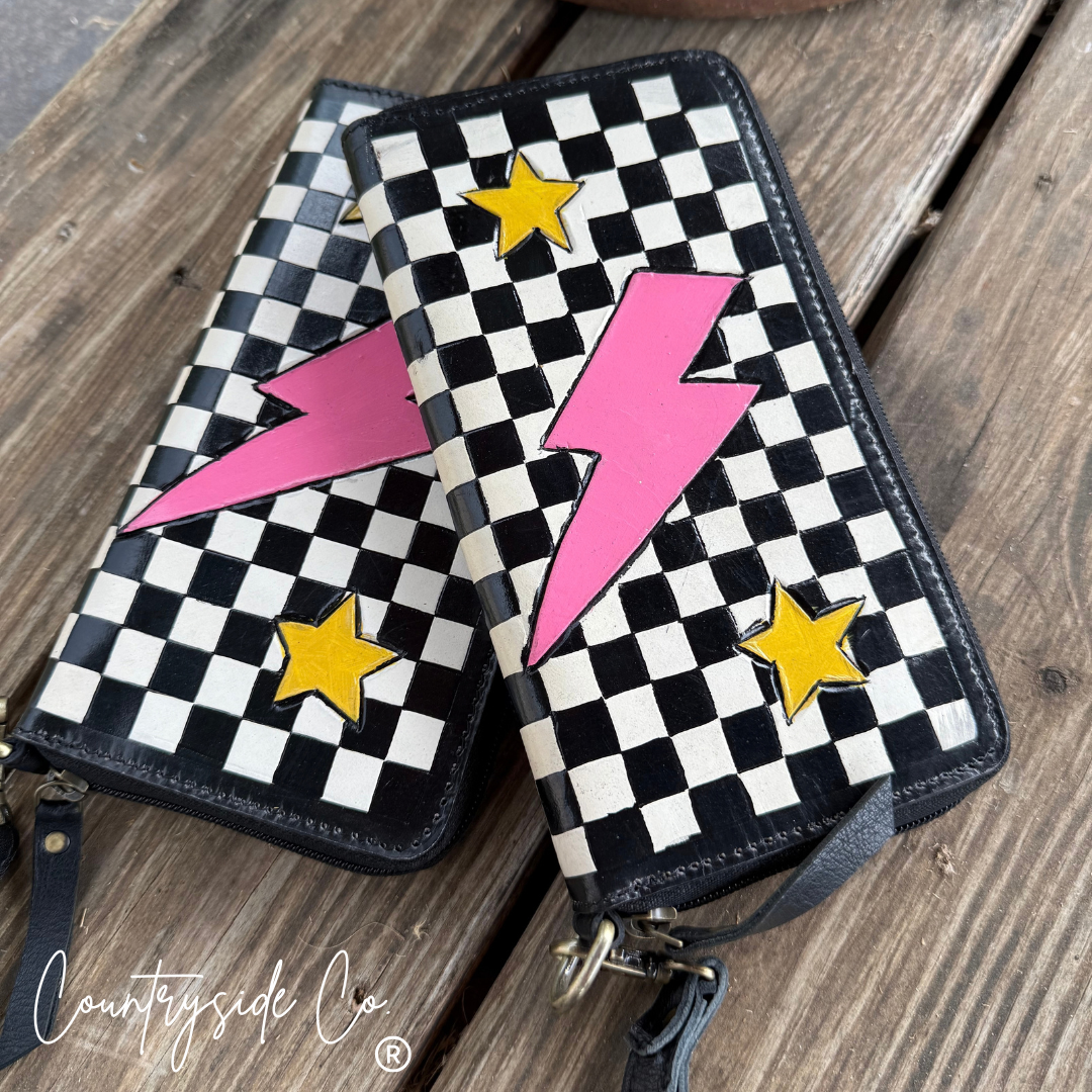 Wild Voltage Clutch Wallet