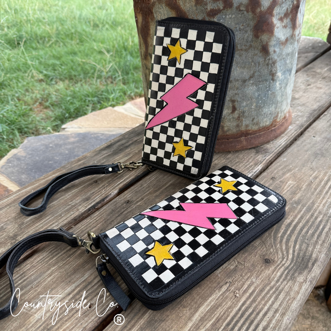 Wild Voltage Clutch Wallet