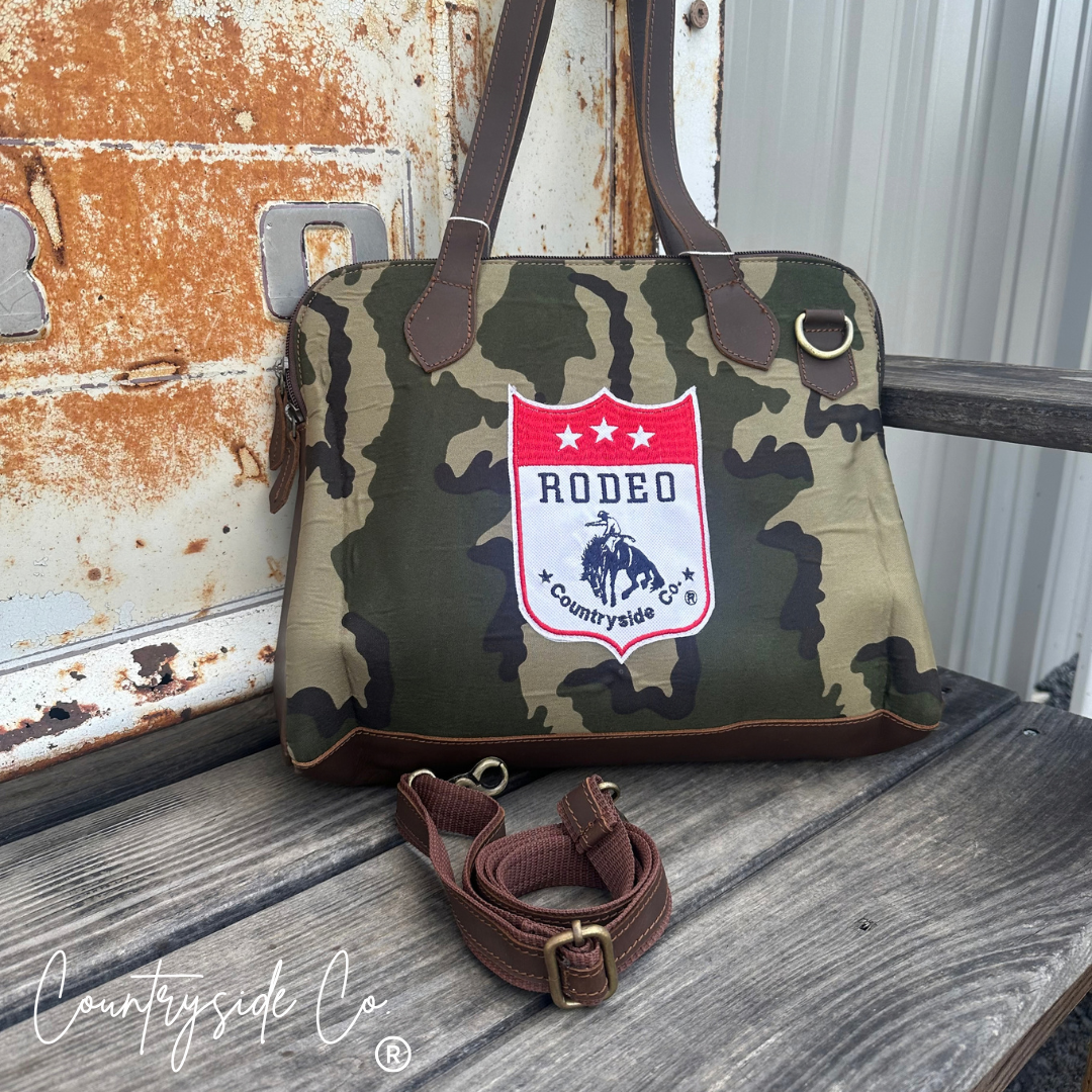 Rodeo Rush Camo Conceal Carry Tote Purse