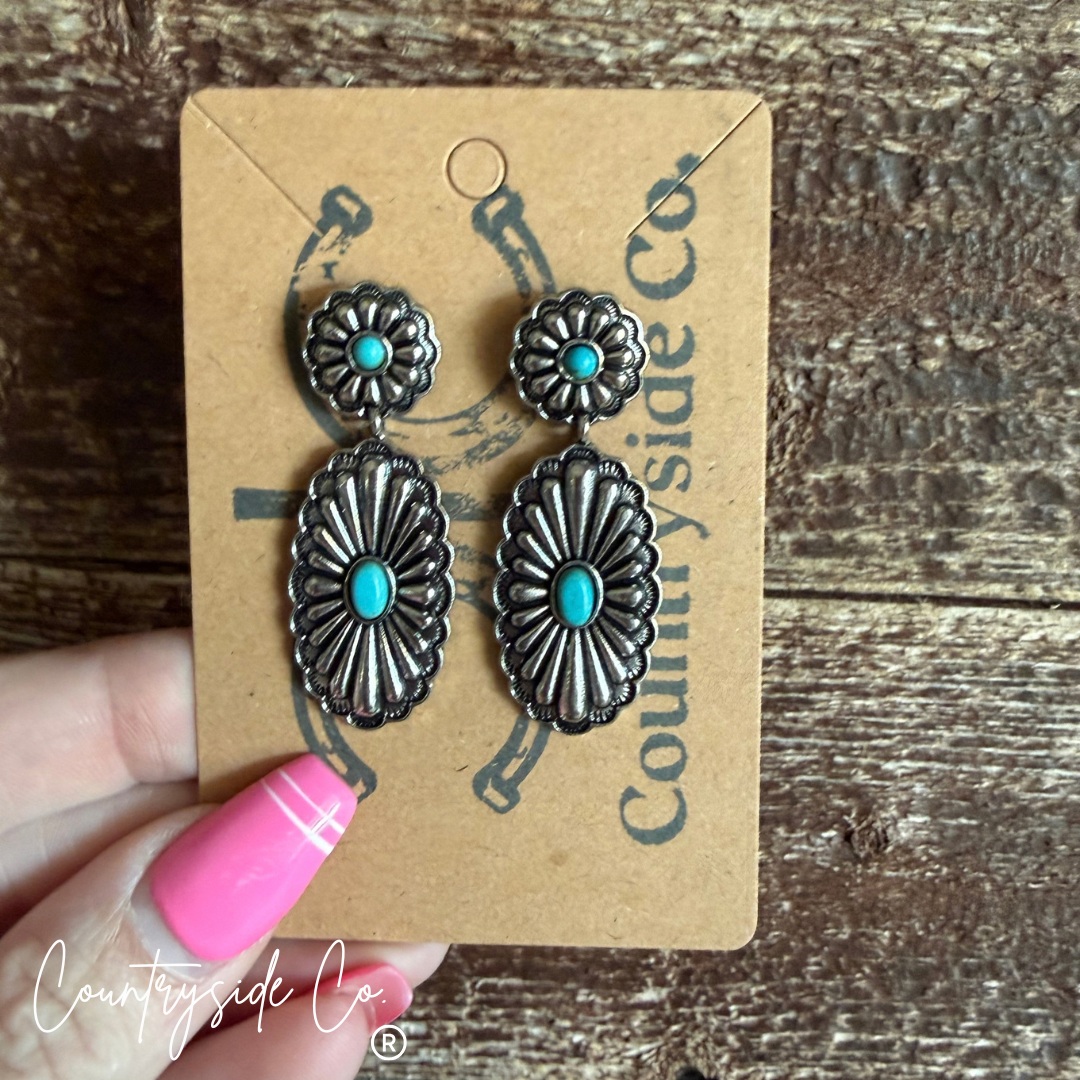 High Plains Concho Earrings