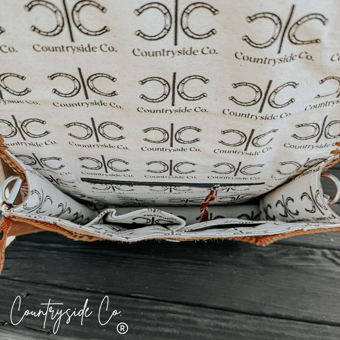 Huntress Cowhide Camo Handbag