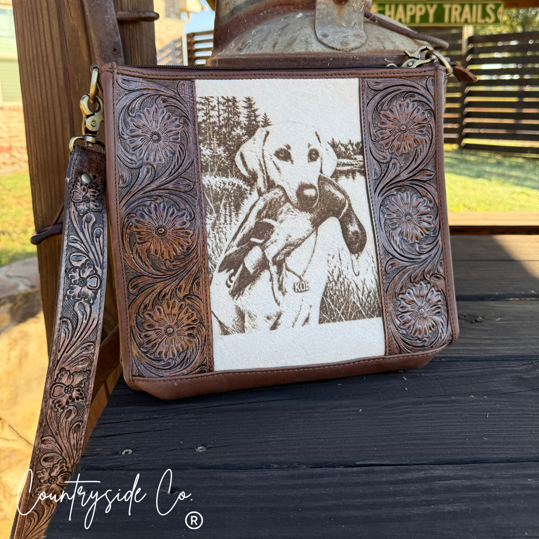 Koe Mallard Tooled Leather Purse