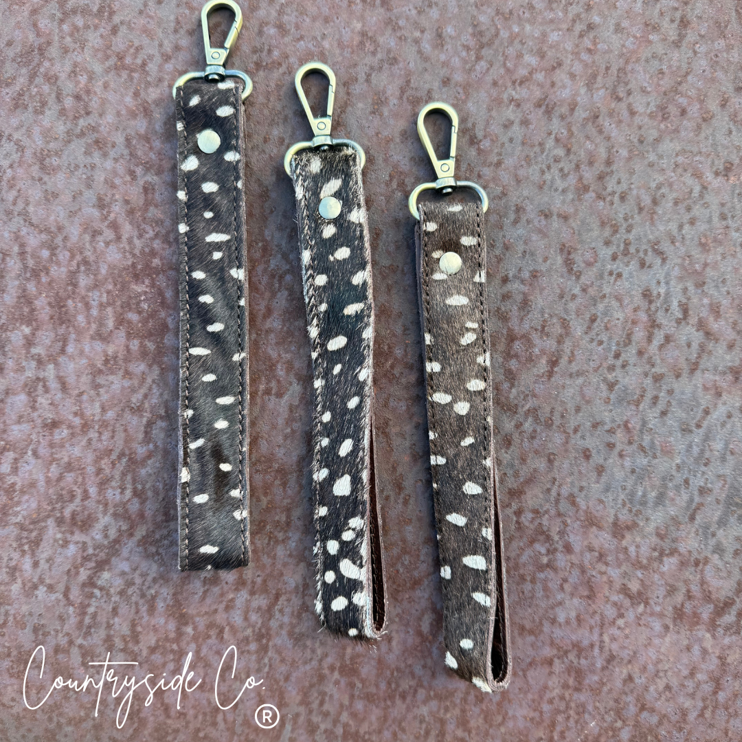 Wild Axis Cowhide Keychain Wristlet