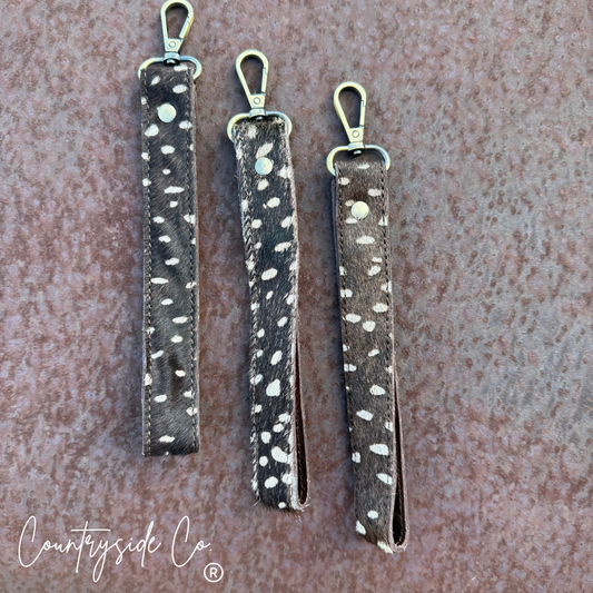 Wild Axis Cowhide Keychain Wristlet