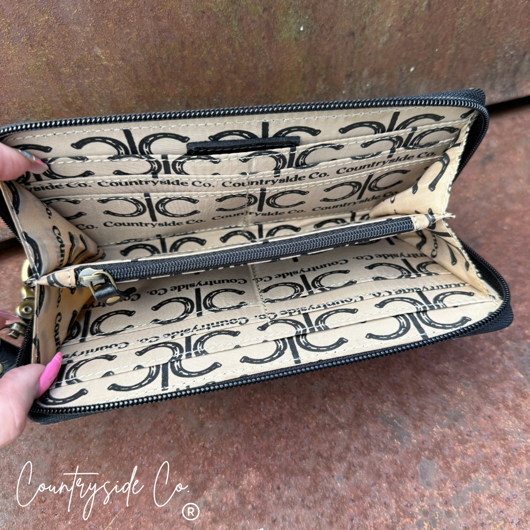 Howdy Leather Wallet Wristlet Limited Edition