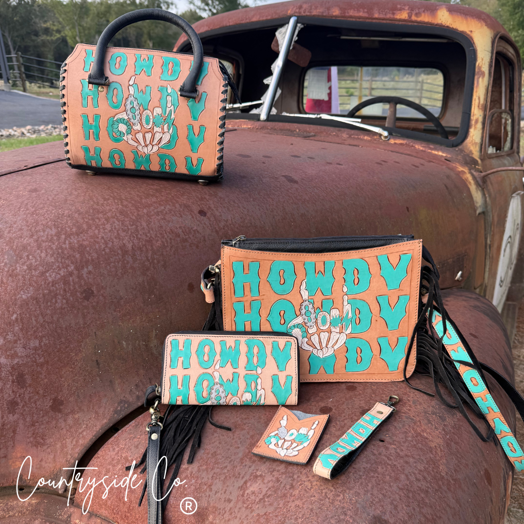 Howdy Leather Wallet Wristlet Limited Edition