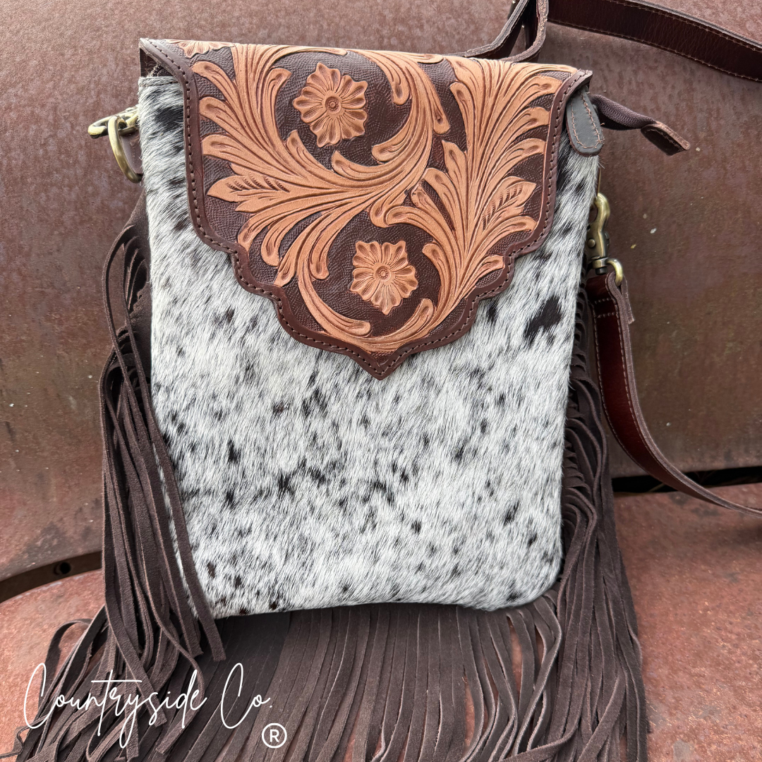 Sedona Cowhide Tooled Leather Purse