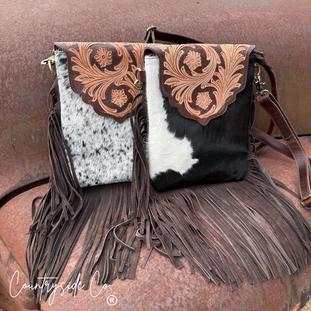 Sedona Cowhide Tooled Leather Purse