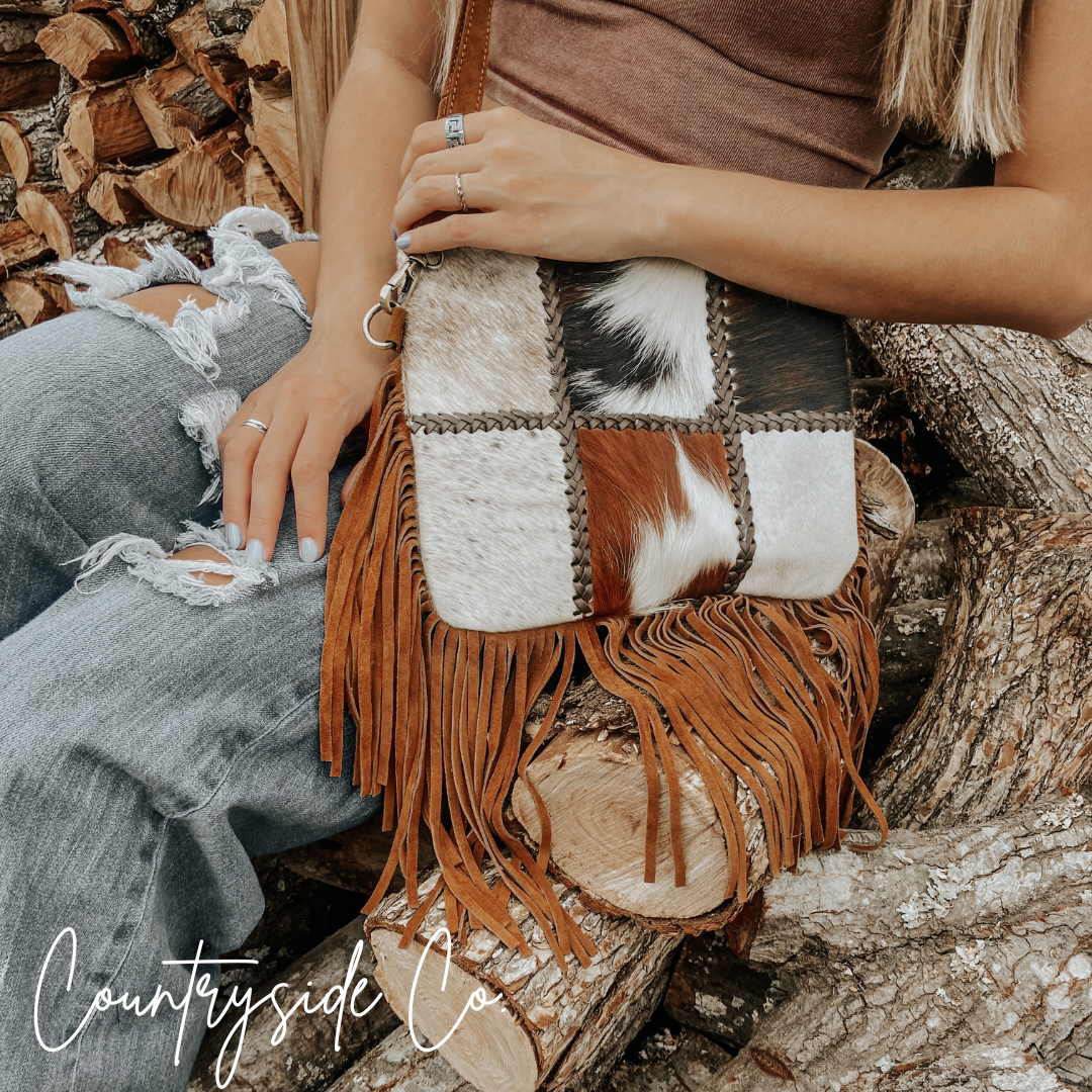 Chesney Cowhide Purse by Countryside Co
