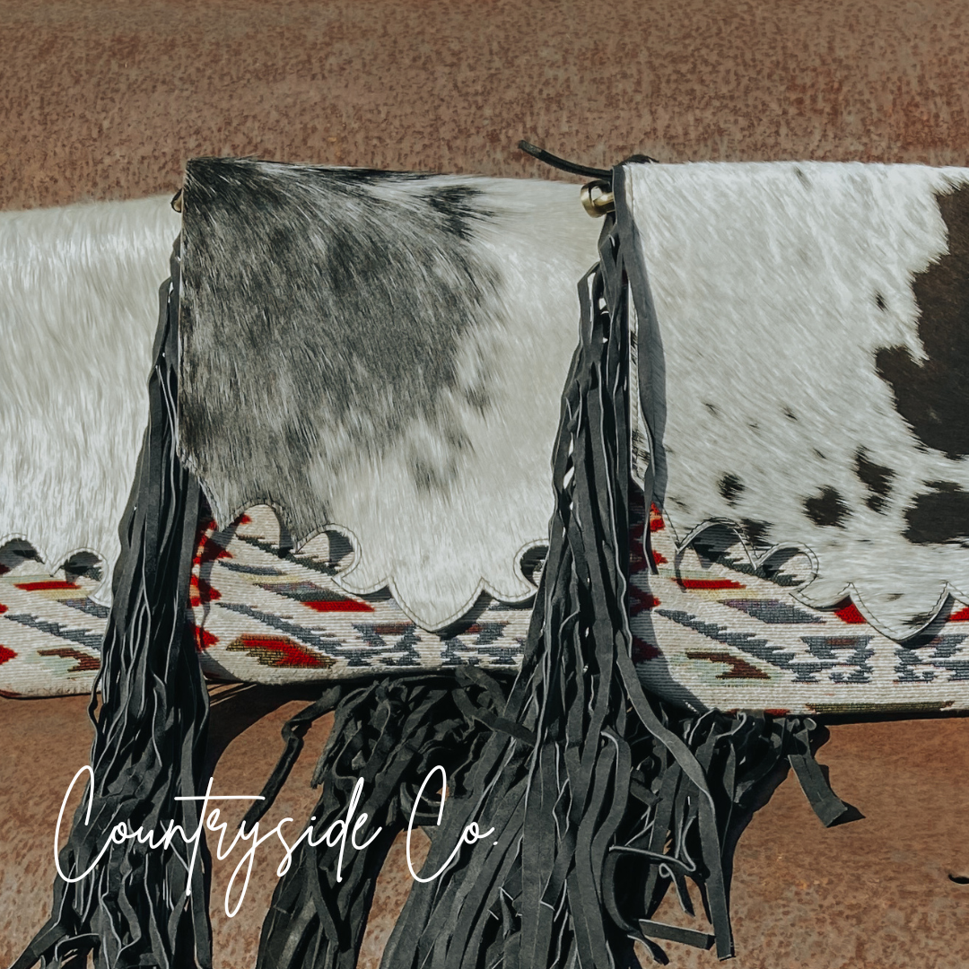 Rodeo Rebel Cowhide Fringe Conceal Carry Purse