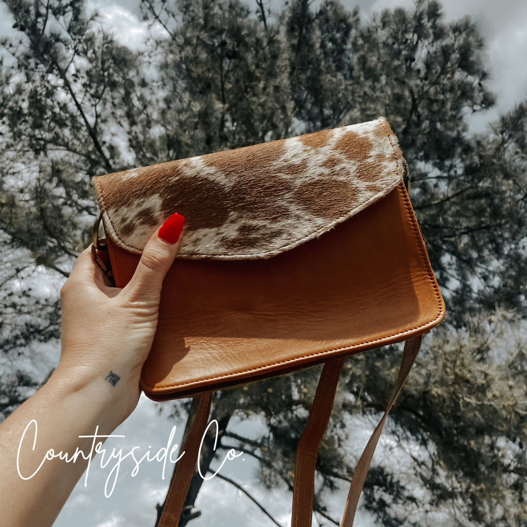 Nashville Chic Cowhide Purse by Countryside Co.