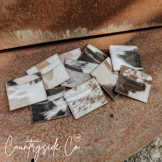 Cowhide Credit Card Holder by Countryside Co.