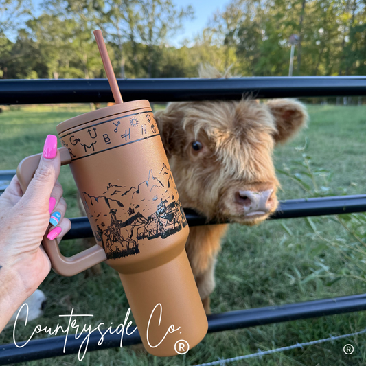 Rustic Roundup 40oz Insulated Tumbler Cup