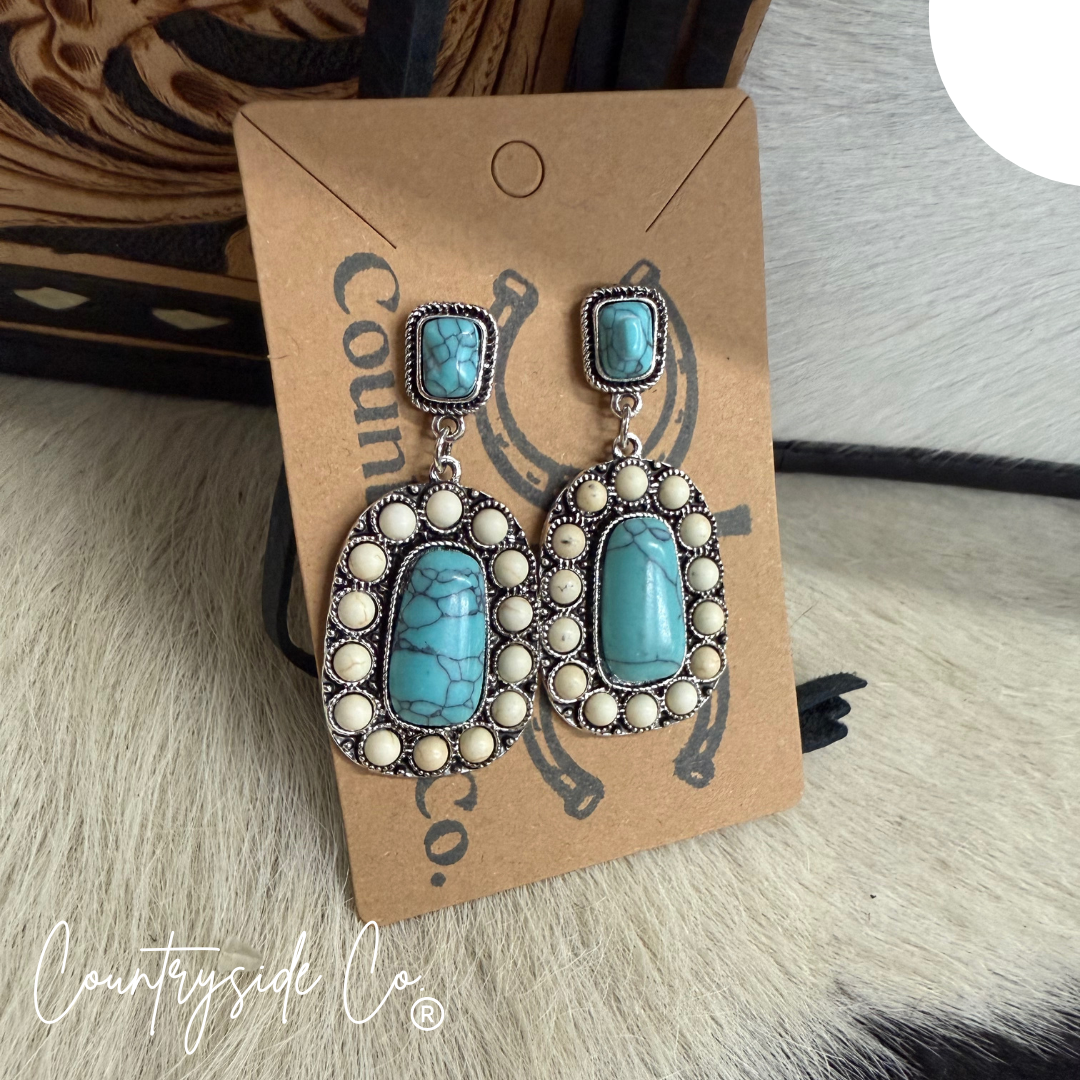 Bailey Turquoise Dangle Earrings