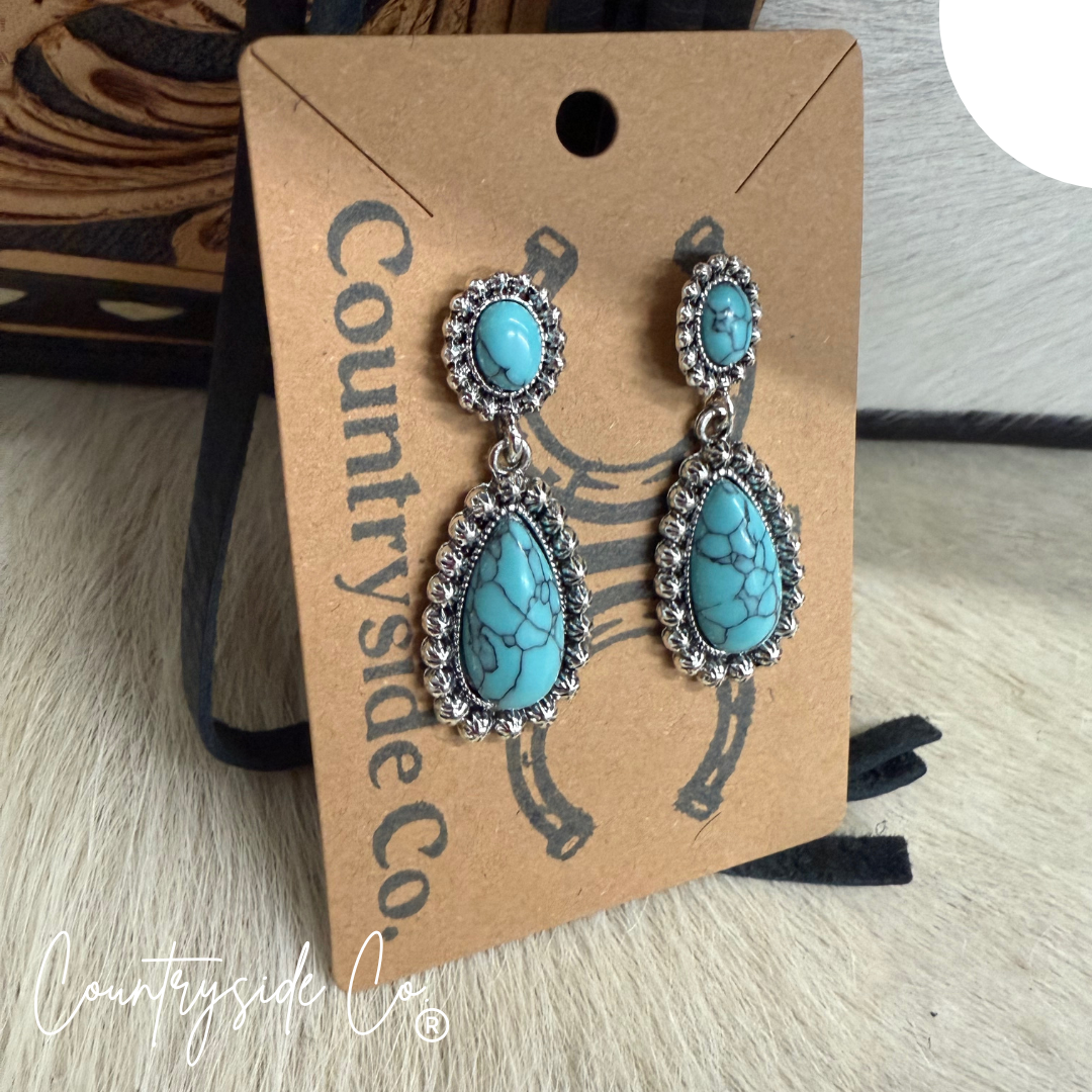 Margot Turquoise Dangle Earrings