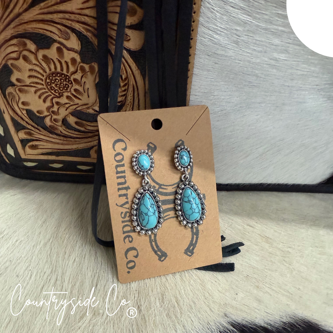 Margot Turquoise Dangle Earrings