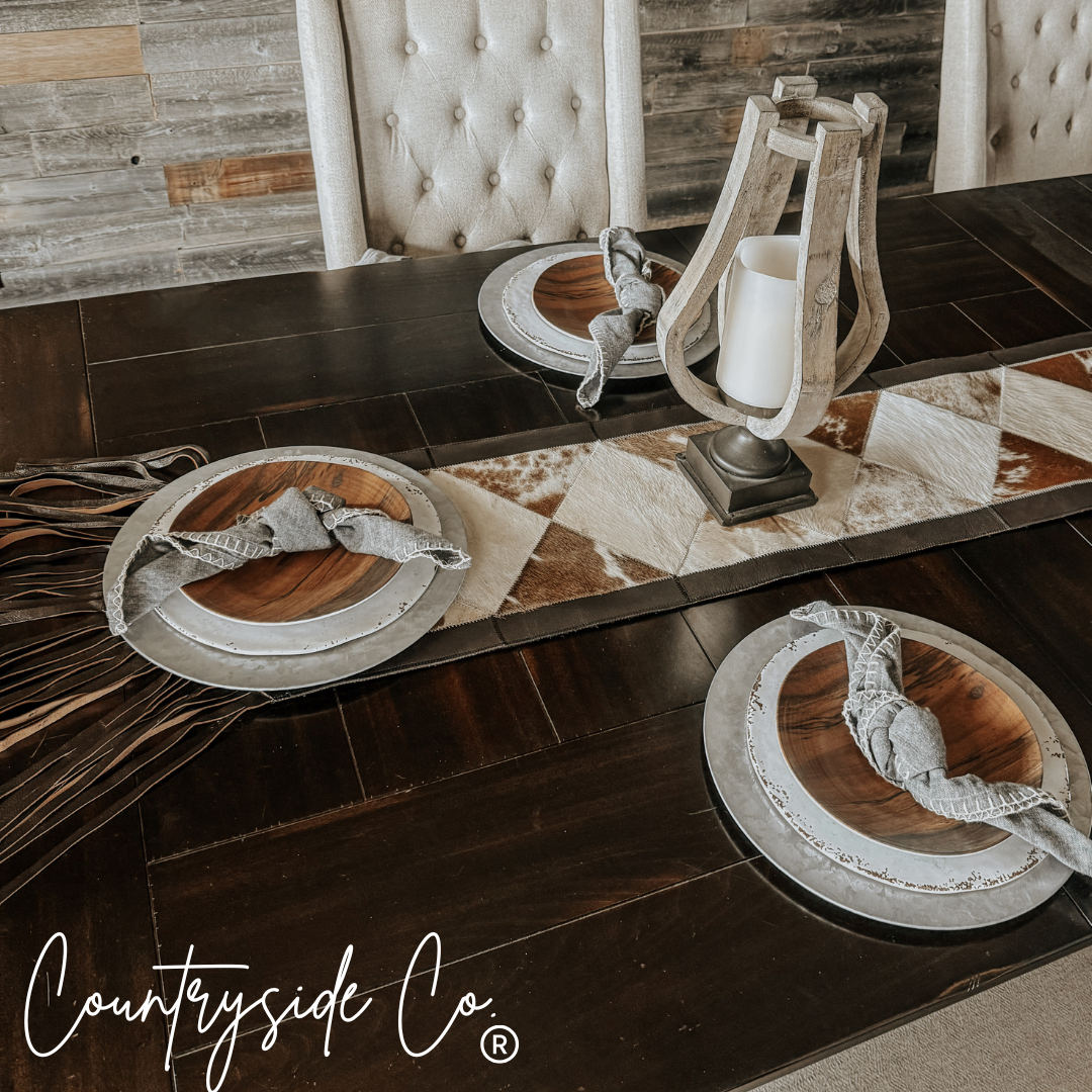 Silverado Cowhide Table Runner