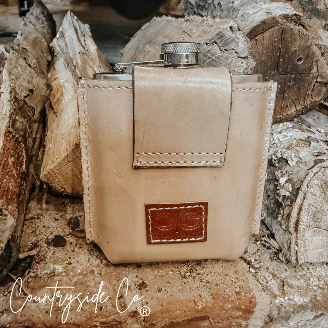 Desperado Tooled  Leather Flask