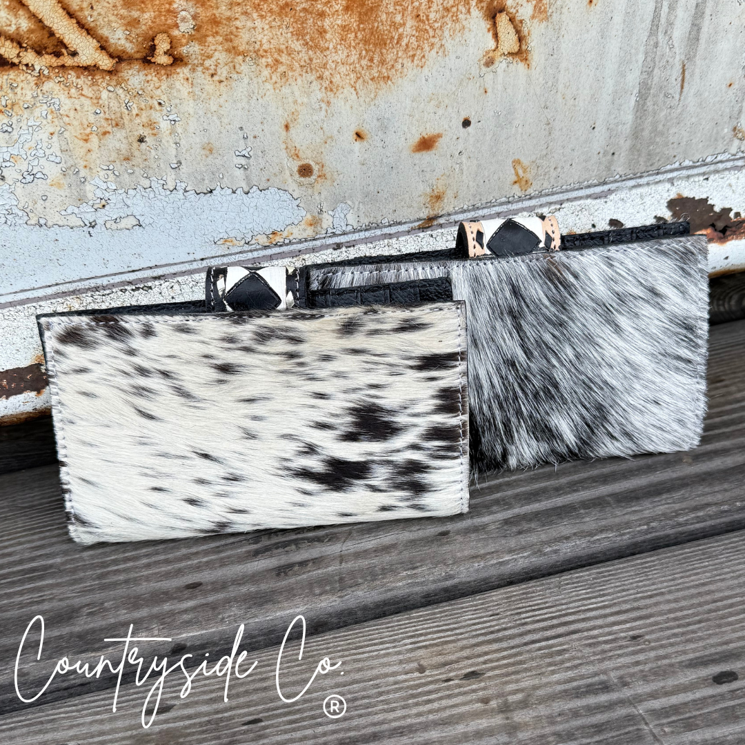 Miranda Checkered Cowhide Wallet