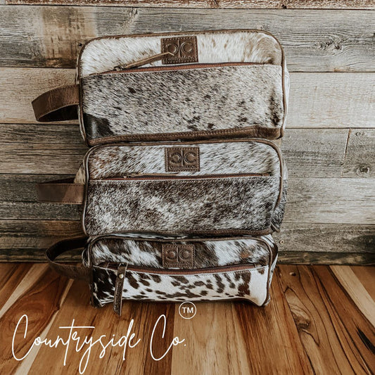 Countryside Cowhide Toiletry Bag