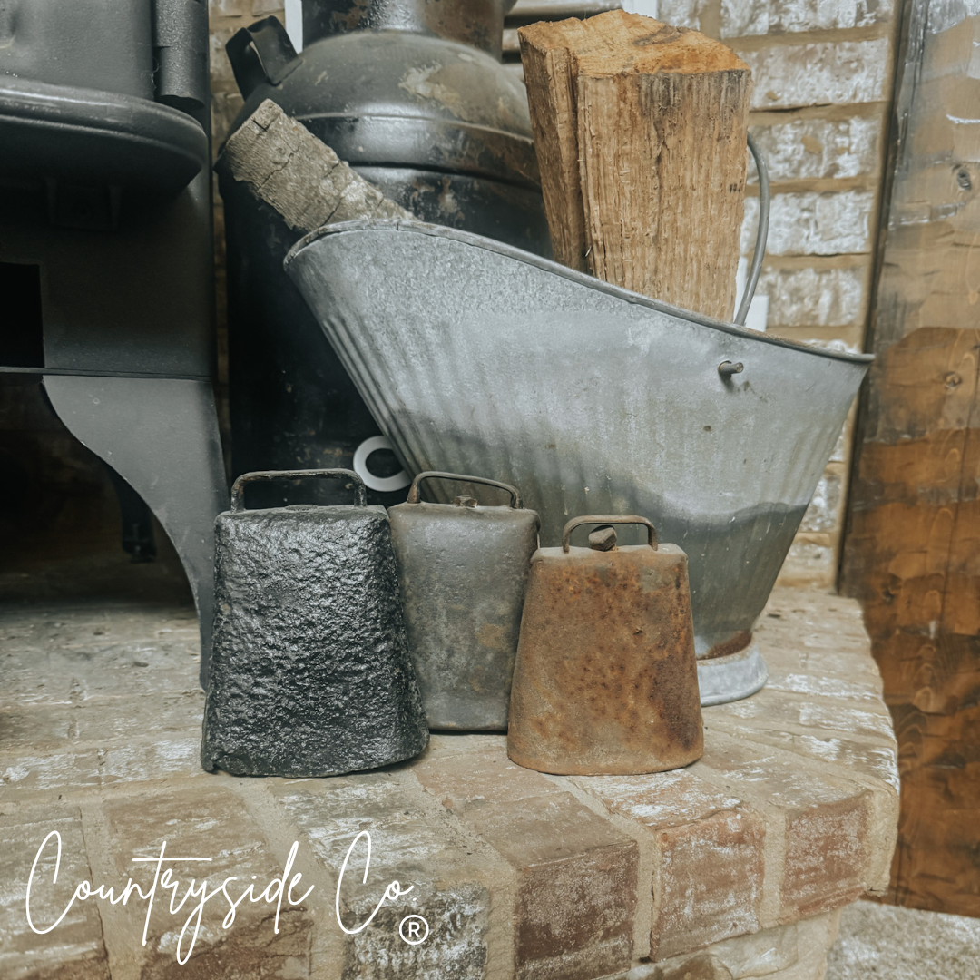 Rustic Antique Cowbell Decor