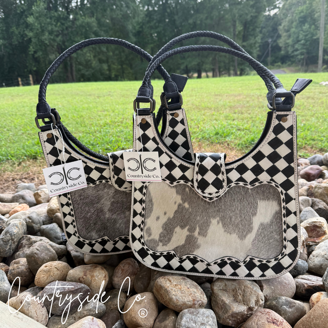 Ranch Glam Cowhide Conceal Carry Purse