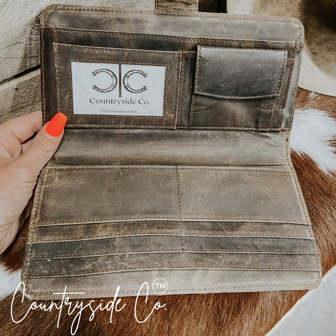 Loretta Cowhide Wallet by Countryside Co.