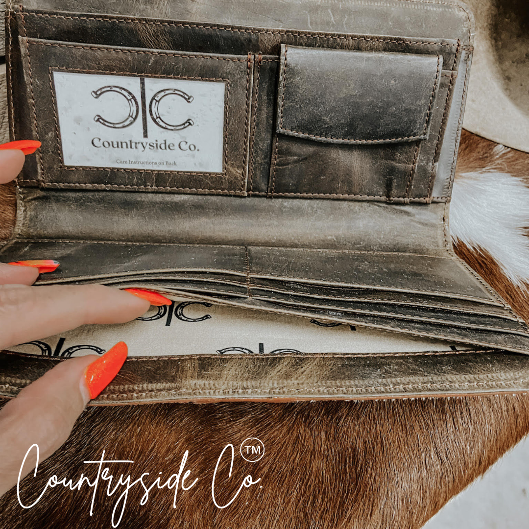 Loretta Cowhide Wallet by Countryside Co.