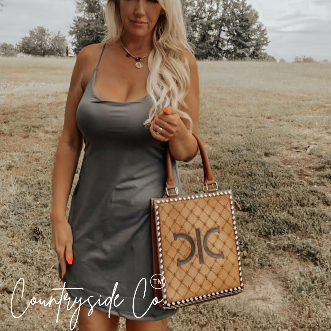 Beth Tooled Leather Bag by Countryside Co.