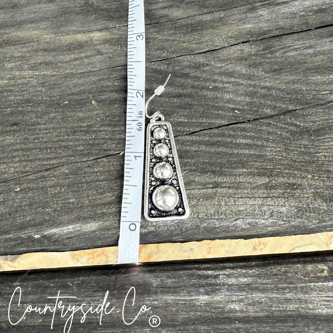 Silver Bubble Dangle Earrings