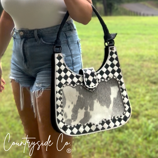 Ranch Glam Cowhide Conceal Carry Purse