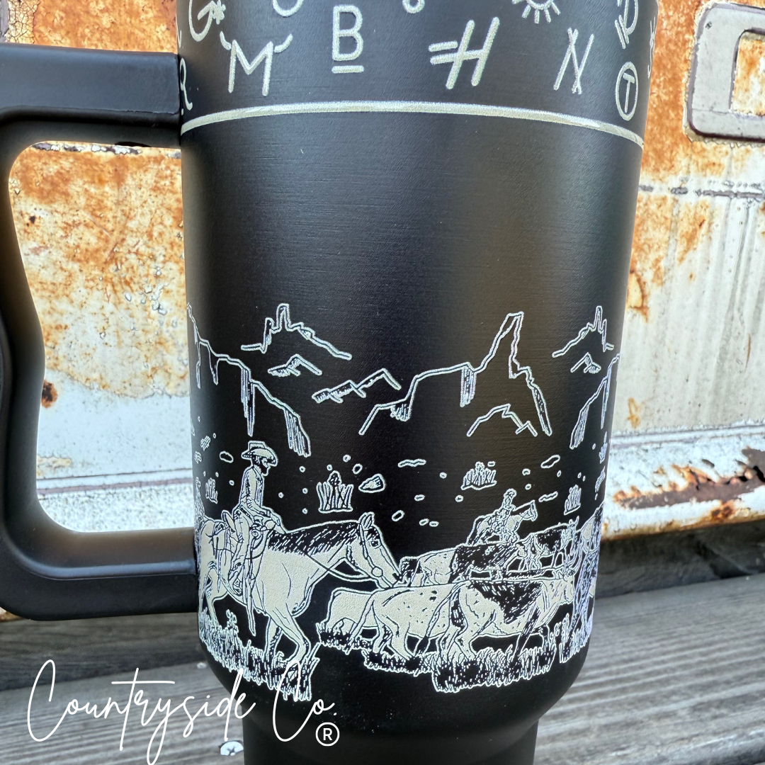 Rustic Roundup 40oz Insulated Tumbler Cup