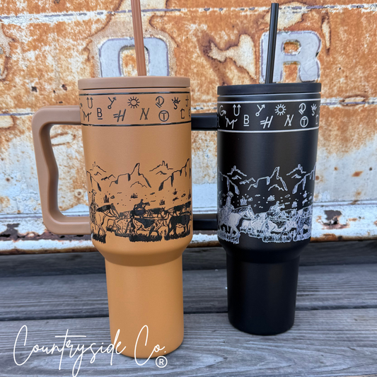 Rustic Roundup 40oz Insulated Tumbler Cup