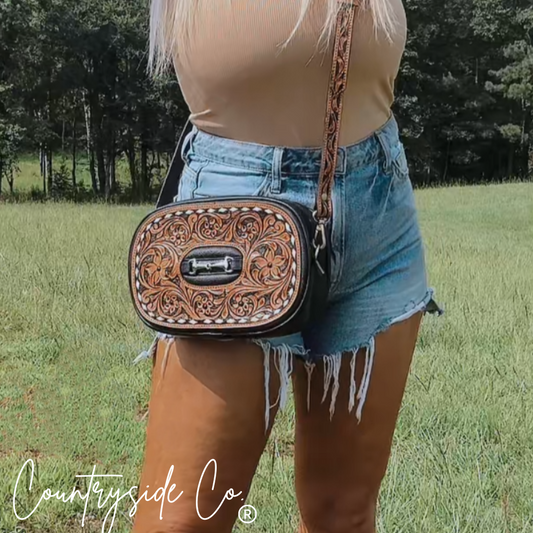 Bridle Belle Tooled Leather Purse ONLY AT Countryside Co.
