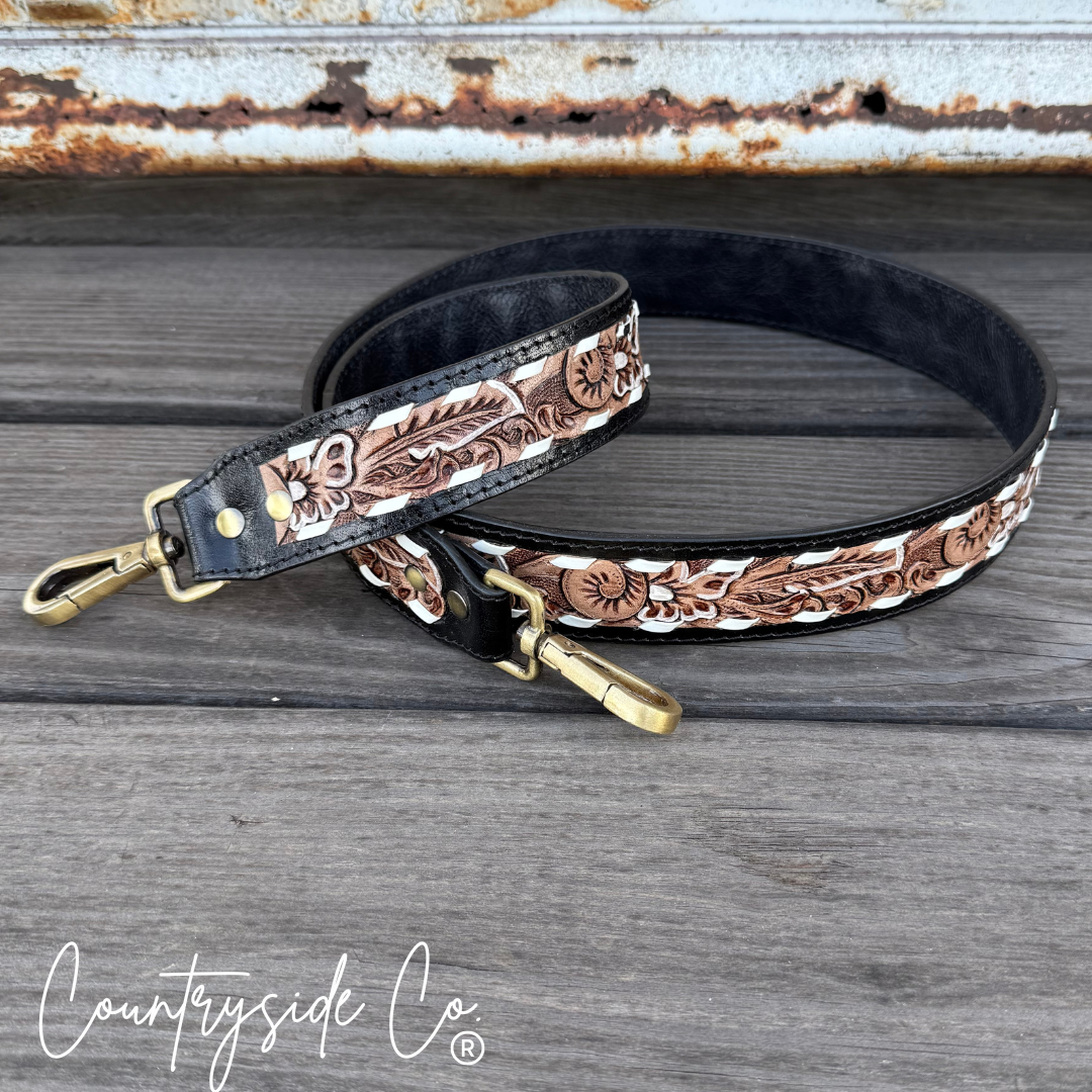 Desert Chic Leather Purse Strap