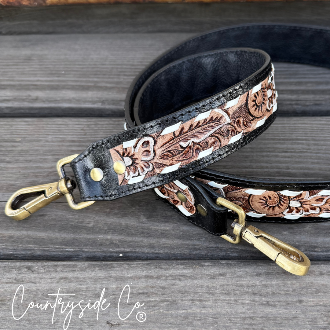 Desert Chic Leather Purse Strap