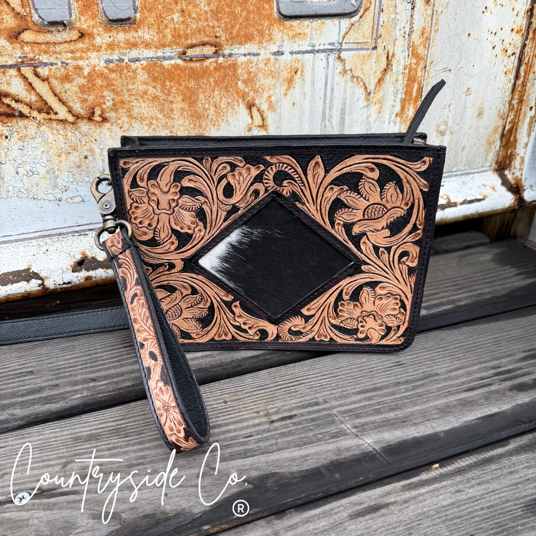 Eleanor Tooled Leather Purse