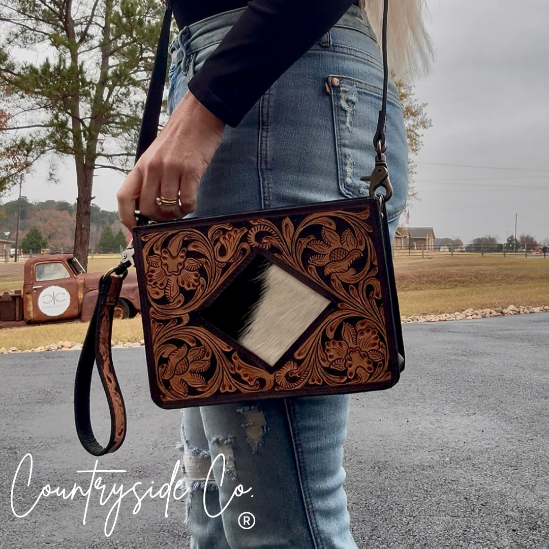 Eleanor Tooled Leather Purse