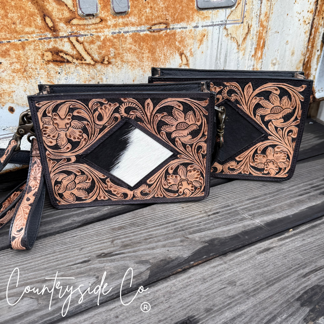 Eleanor Tooled Leather Purse