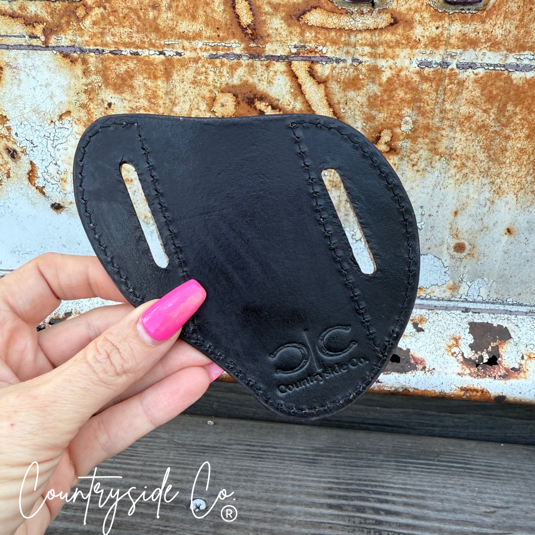 Gambler Tooled Leather Flask and Sheath BUNDLE